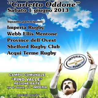 Rugby giovanile: sabato prossimo ad Imperia la prima edizione del 'Memorial Oddone' under 14