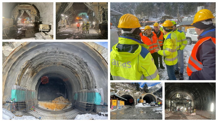 Sopralluogo al tunnel di Tenda: dal Piemonte la conferma &quot;Evidenti ritardi, l'esito non è quello sperato&quot; (Foto)