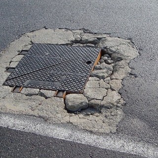 Ospedaletti: tombini e strade in pessime condizioni, la denuncia di un cittadino (Foto)