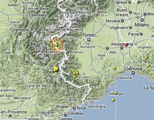 Altre tre scosse di assestamento nelle 'Alpi Cozie', dopo quella di ieri registrata anche nell'imperiese