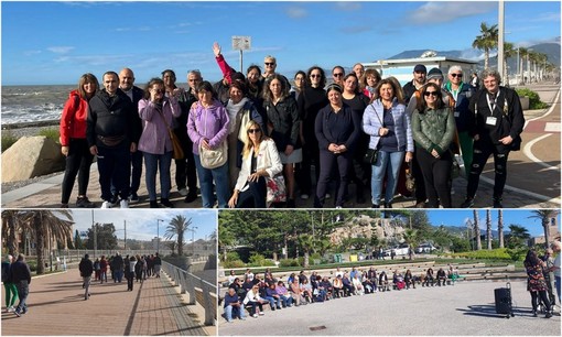 Giornata mondiale della salute mentale, Bordighera 'cammina' con “Un passo alla volta” (Foto)