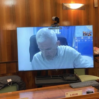 Il Consigliere Bellini collegato in videoconferenza