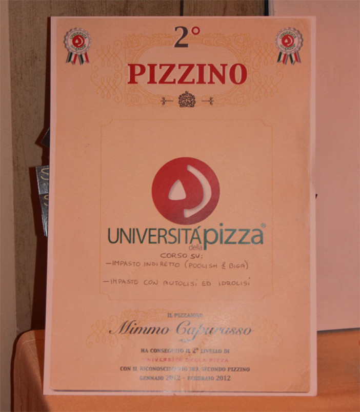 Sanremo: Università della Pizza, 2° pizzino per Mimmo Caporusso di Salsadrena