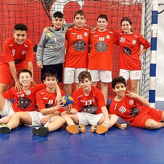 Pallamano, a Nizza gli under 13 dell’Abc Bordighera pareggiano contro il Cavigal (Foto)