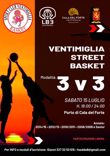 Sabato torna Ventimiglia Street Basket: cambio di location e grande attesa