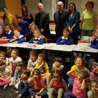 Sanremo: visita pastorale del Vescovo Antonio Suetta alla scuola “E. Moro” di San Bartolomeo