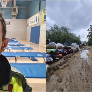 Giuseppe Inguì della Protezione civile di Ventimiglia in azione in Toscana per aiutare gli alluvionati (Foto)