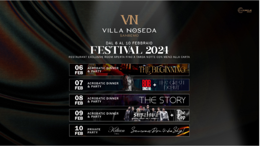 &quot;Il Festival a Villa Noseda: Una Settimana di Dinner Show e Party imperdibili con special guest Bob Sinclar e Joe T Vannelli&quot;