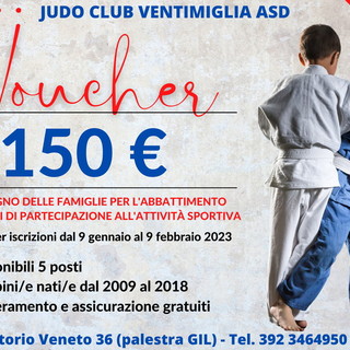 Iniziativa dello Judo Club Ventimiglia: a disposizione cinque voucher per chi vuole fare attività sportiva