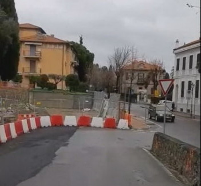 Bordighera: finalmente più sicura la parte bassa di via Coggiola, ora le opere per completarla (Foto e Video)