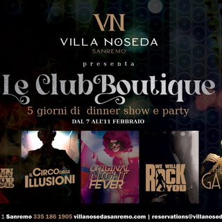 Gli eventi di Villa Noseda durante la settimana del Festival di Sanremo, ogni sera un appuntamento speciale