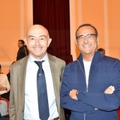 Il Sindaco Mager con Carlo Conti ad Area Sanremo