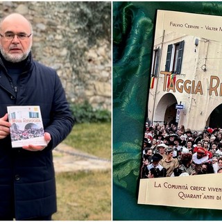 Valter Martini e la copertina del libro &quot;Taggia Rievocata&quot;