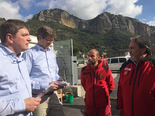 Ventimiglia: ieri la visita della Croce Rossa lussemburghese e del Liechtenstein al Parco Roja (Foto)