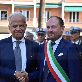 La visita del ministro Matteo Piantedosi a Ventimiglia