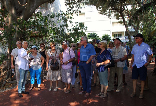 Sanremo: le bellezze del parco di villa Ormond incantano la delegazione di Hyères Les Palmiers in visita in città (foto e video)