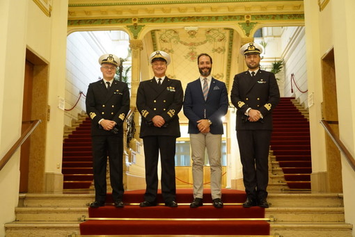 L’Ammiraglio di Divisione Giorgio Lazio ha visitato la città di Sanremo: è stato anche al Casinò