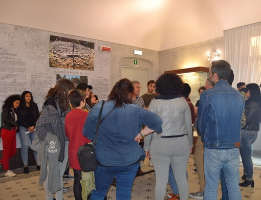 Sanremo: gli studenti del Liceo Diderot di Marsiglia in visita nei giorni scorsi a Palazzo Nota (Foto)