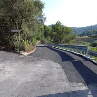 San Bartolomeo al Mare: messo in sicurezza un dissesto, riaperta via Chiappa in borgata San Simone (Foto)