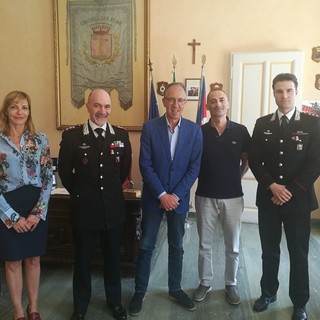 Sanremo: il Comandante Provinciale dei Carabinieri Andrea Mommo in visita a Palazzo Bellevue