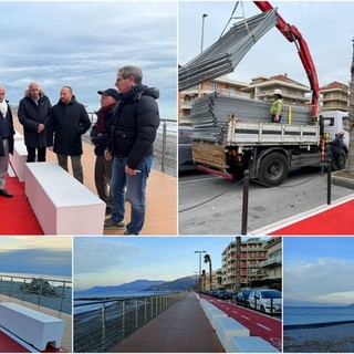 Ventimiglia, ciclopedonale tra via Tacito e via Dante: aperto il nuovo tratto di passeggiata a sbalzo (Foto)