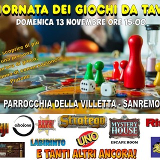 Sanremo: domenica alla parrocchia della Villetta la prima giornata dei giochi da tavolo