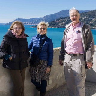 Ventimiglia: visita del nipote Clarence Bicknell questa mattina alle sale del Museo Rossi