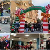 Villaggio natalizio, trenino di Erio, street Christmas e concerto di Amp Obiettivo Musica animano Vallecrosia (Foto e video)