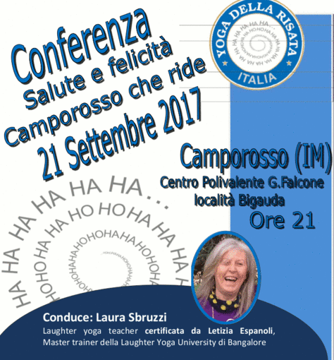 Anche Camporosso diventa ‘Comune che ride’: giovedì la conferenza di presentazione ‘Salute e felicità’