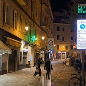 Il varco ZTL all'ingresso di piazza Eroi zona via Corradi