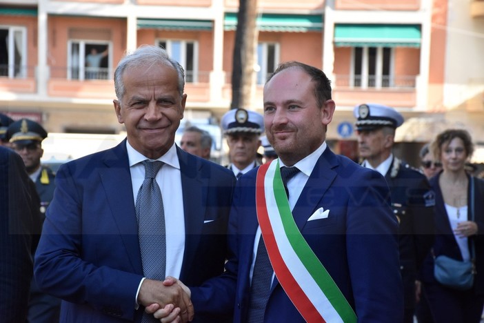 La visita del ministro Matteo Piantedosi a Ventimiglia