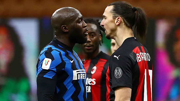 Il faccia a faccia tra Zlatan Ibrahimovic e Romelu Lukaku