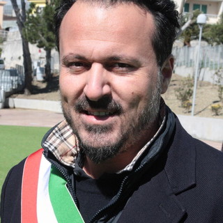 Maurizio Zoccarato durante l'inaugurazione del parco polivalente