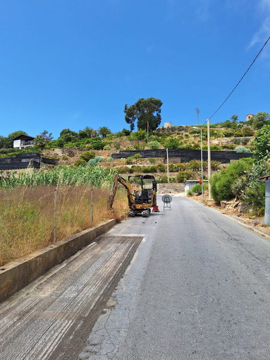Bordighera:  al via lavori di rifacimento dell’asfalto in via Cornice dei due Golfi