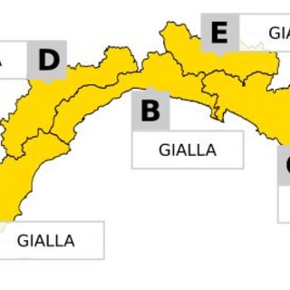 Allerta gialla per temporali sulla provincia di Imperia fino a mezzanotte