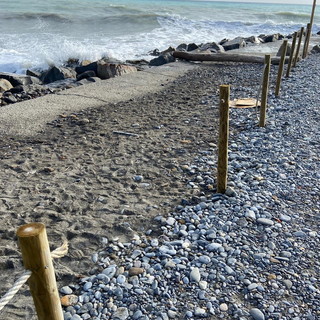 Grave atto vandalico ai danni della spiaggia protetta tra Camporosso e Ventimiglia (foto)