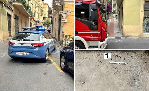 Sanremo, lite con accoltellamento stamattina in corso Inglesi, un arresto della Polizia (Foto)