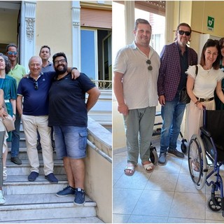 Ventimiglia, l'associazione culturale Terre di Ponente fa donazione alla casa di riposo di Latte (Foto)