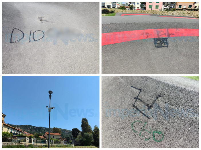 Imperia: nuovamente vandalizzata la pista di 'Pump track' del parco di Castelvecchio (Foto)