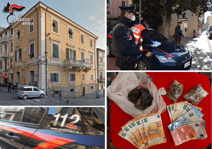 Ventimiglia: esce di casa per spacciare nel centro storico, uomo di 60 anni arrestato dai Carabinieri