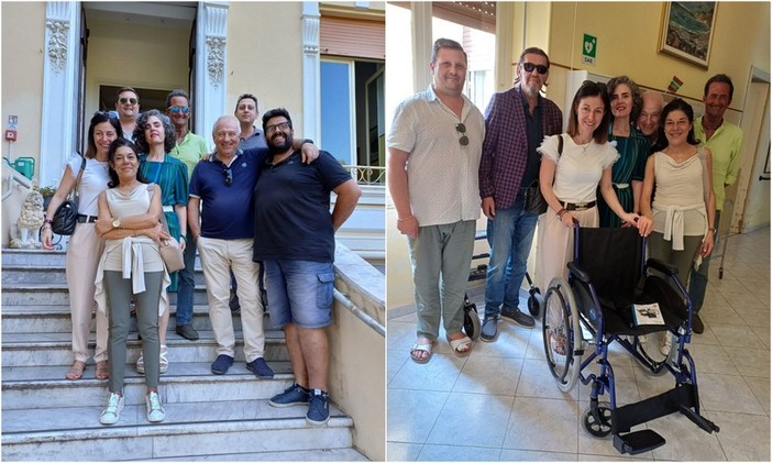 Ventimiglia, l'associazione culturale Terre di Ponente fa donazione alla casa di riposo di Latte (Foto)
