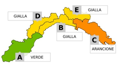 Maltempo: previste ancora precipitazioni sul Centro Levante. rimane Allerta Verde per il Ponente Ligure