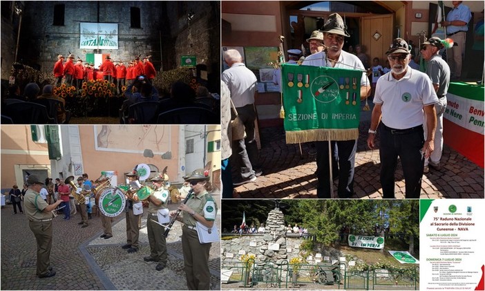 Una delegazione degli alpini di Vallecrosia a Nava per il 75° Raduno nazionale al Sacrario della divisione cuneense (Foto)