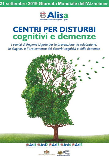 Domani, Giornata Mondiale Alzheimer. Le iniziative di Asl 1 Imperiese