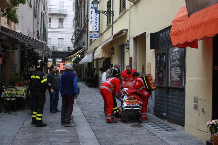 Sanremo: soccorsi di ieri mattina in via Piave, le puntualizzazioni della figlia dell'86enne