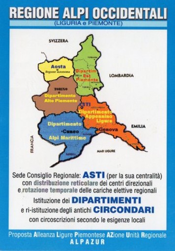 Regione unica Alpi Occidentali con Genova ago della bilancia, le considerazioni di un nostro lettore indirizzate al Presidente Toti