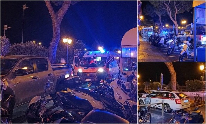 Sanremo, nella notte accoltellamento sulla ciclabile: indagini in corso (Foto)