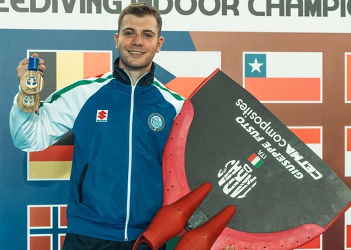 Mondiali Apnea Indoor: doppio bronzo per Giuseppe Fusto