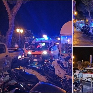 Sanremo, nella notte accoltellamento sulla ciclabile: indagini in corso (Foto)