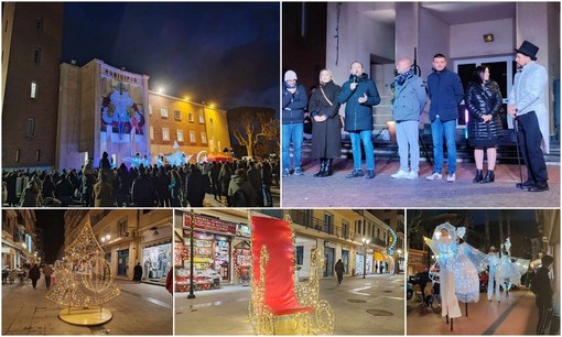 Sfilata, spettacoli e luminarie nel centro città: Ventimiglia accende il Natale (Foto e video)